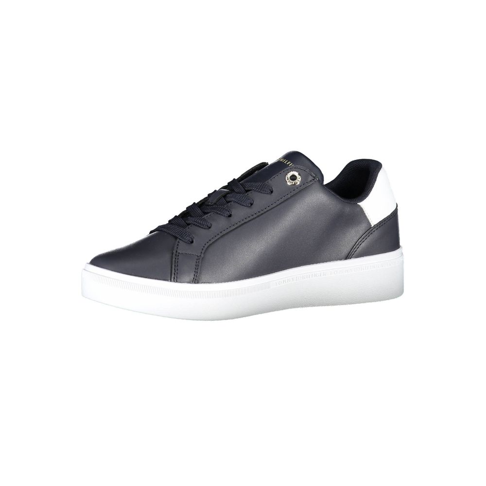 Blå polyester-sneaker