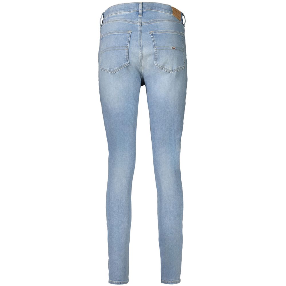 Blå bomullsjeans och byxor