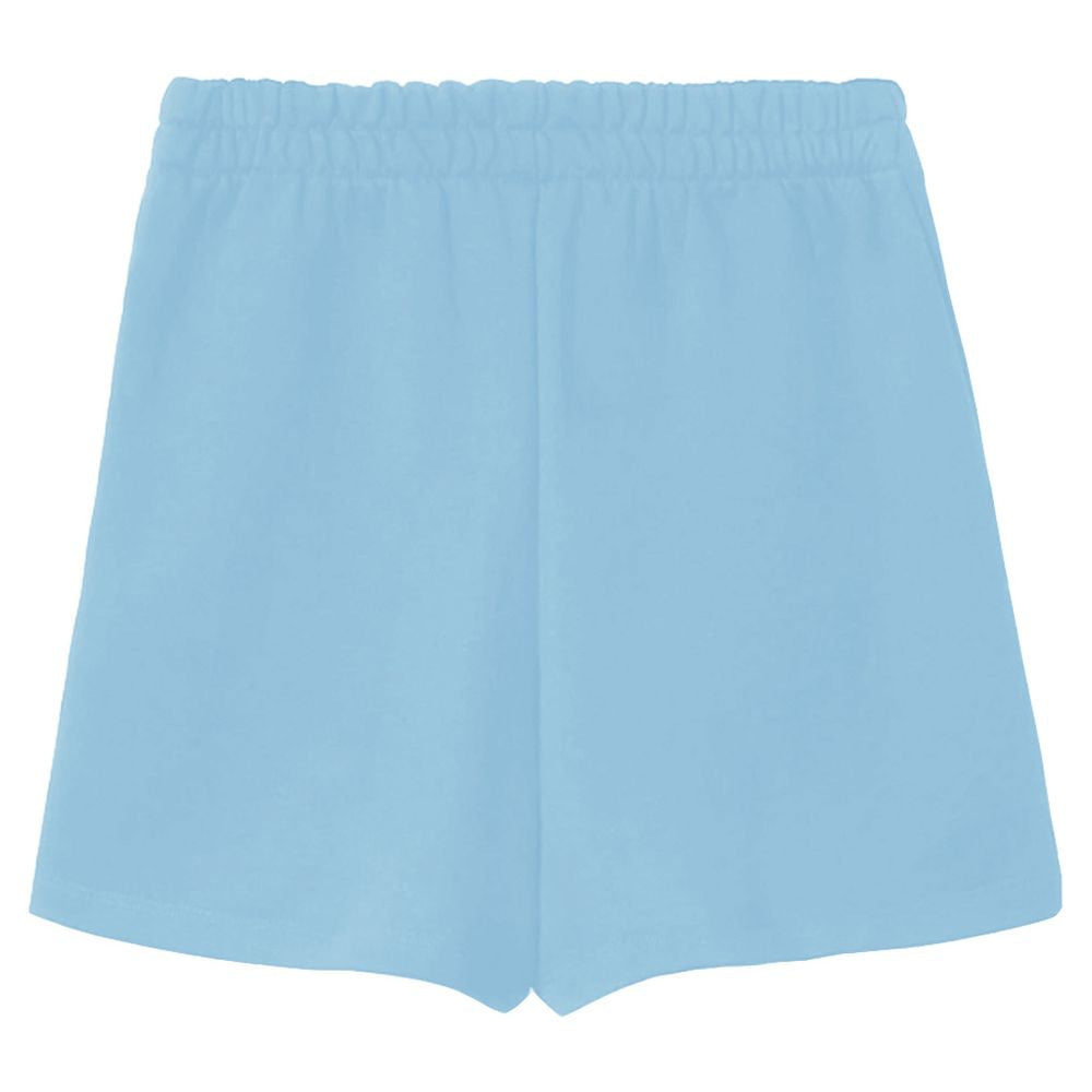 Blå bomullsshorts
