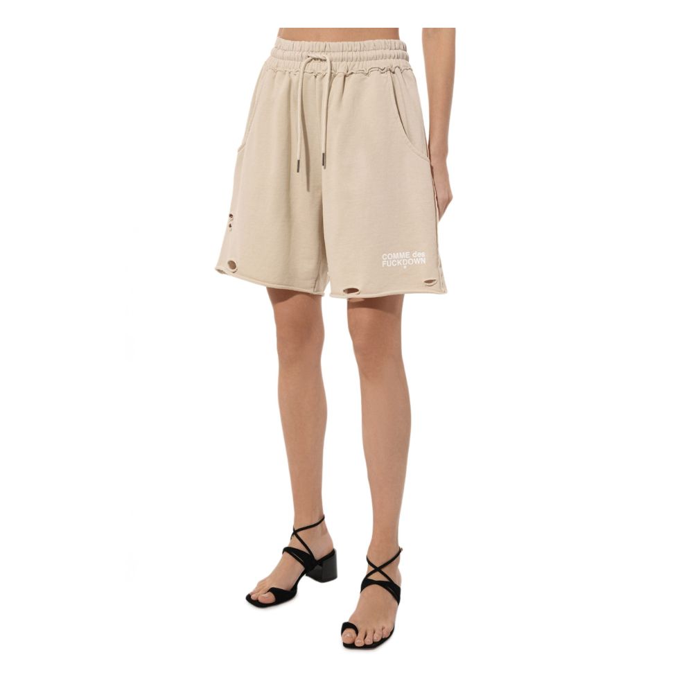 Beige bomullsshorts