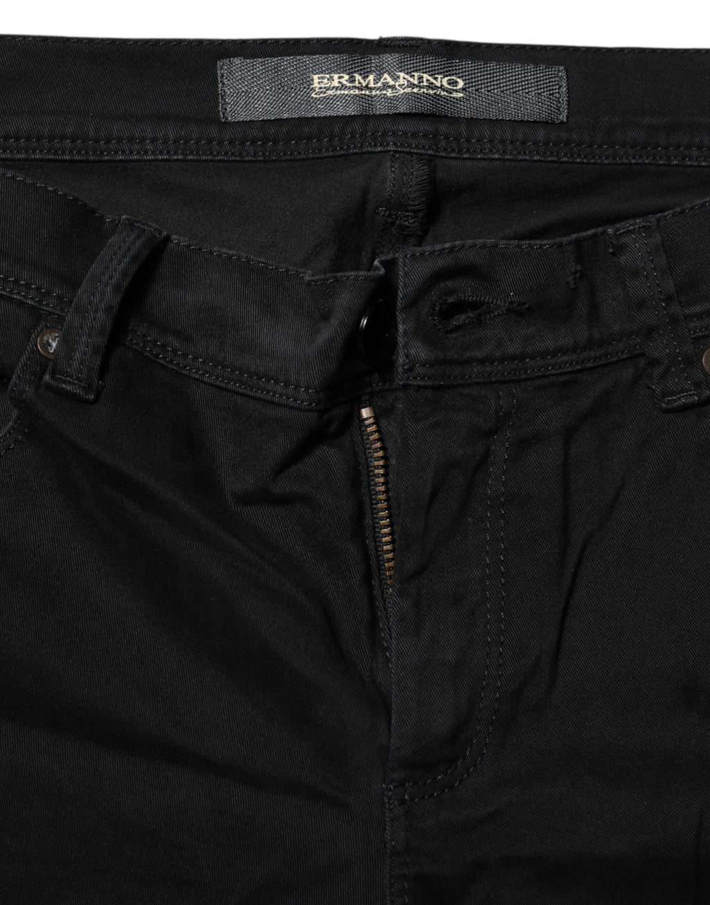 Svarta stretchiga utsvängda bootcut-jeans i bomull