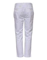 Dolce & Gabbana White Cotton Stretch Mid Waist Jeans