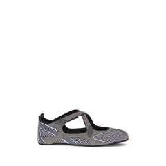 The Attico Gray Polyethylene Ballet Flats