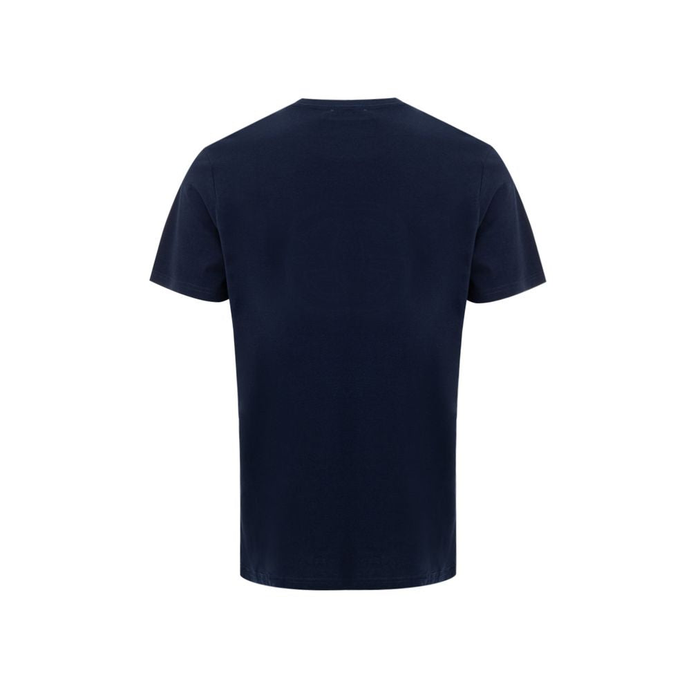 Blå bomulls-T-shirt