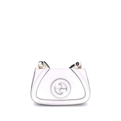 Gucci White Calf Leather Bos Taurus Handbag