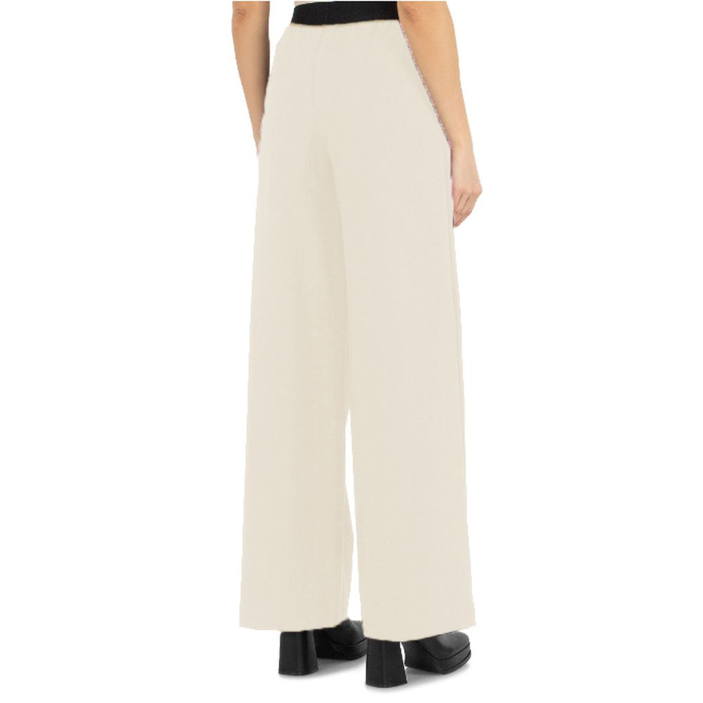 Beige polyesterjeans och byxor