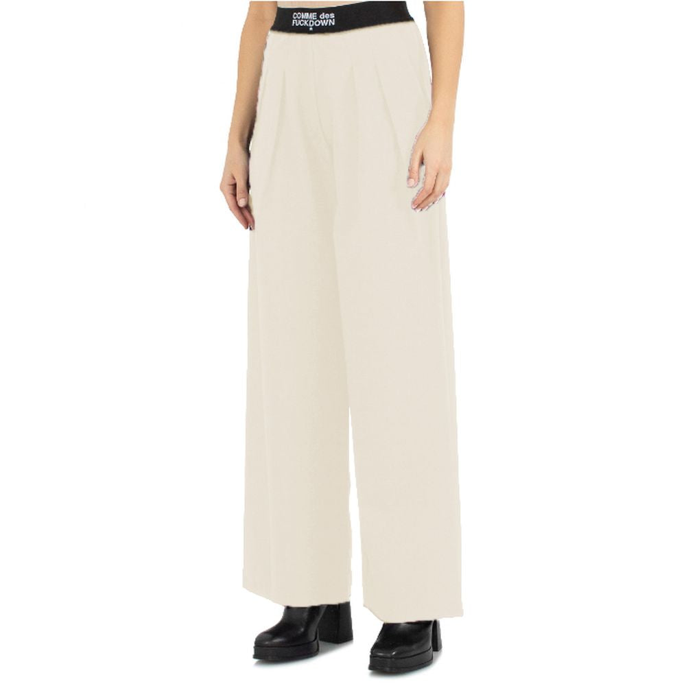Beige polyesterjeans och byxor