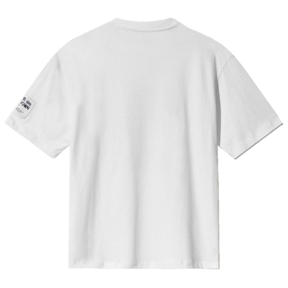 Vit bomulls-T-shirt