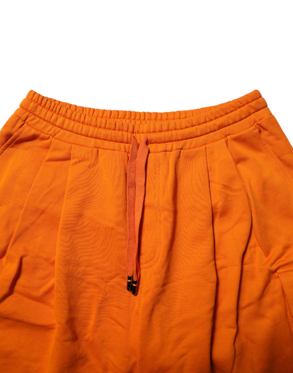 Orange bomullsbermudashorts för män