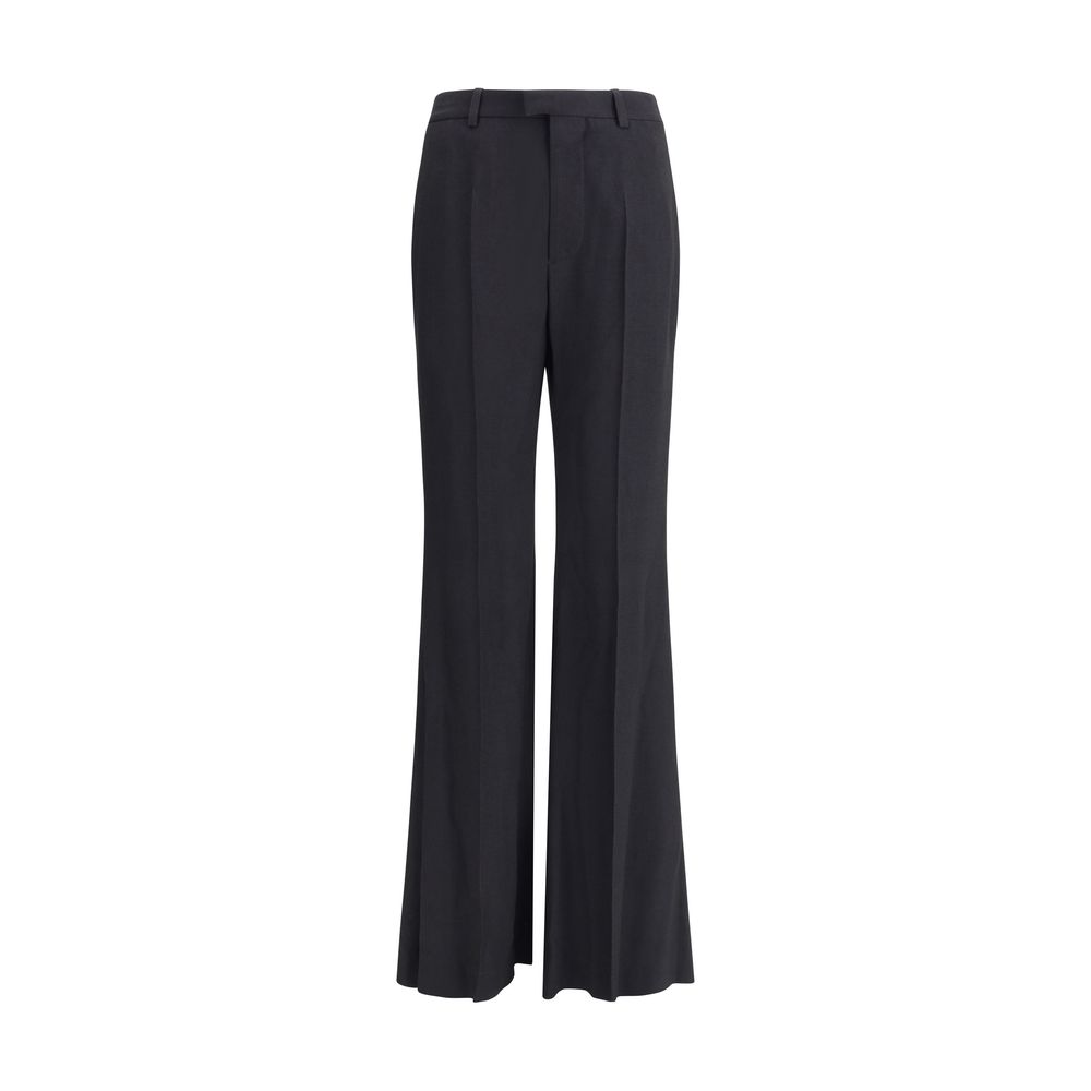 Balenciaga Black Viscose Flared Pants