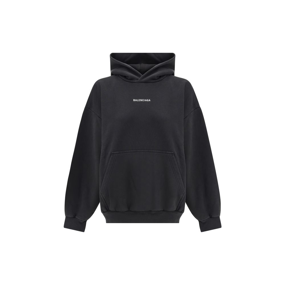 Hoodie med logotyp