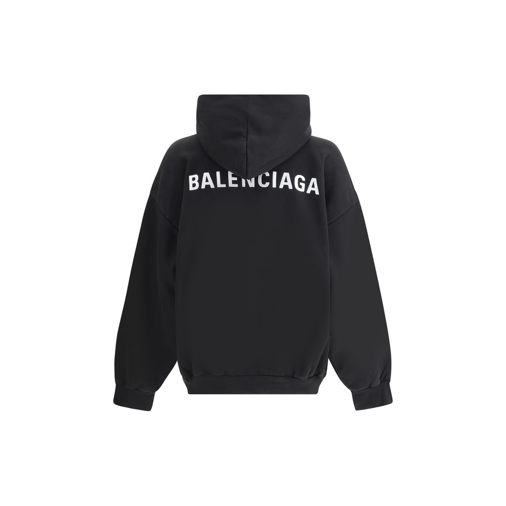 Hoodie med logotyp