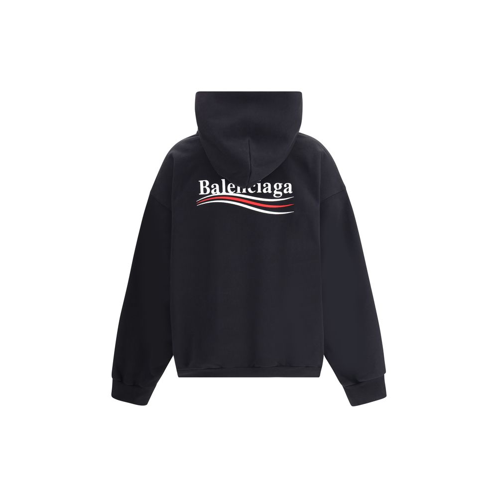 Hoodie med logotyp