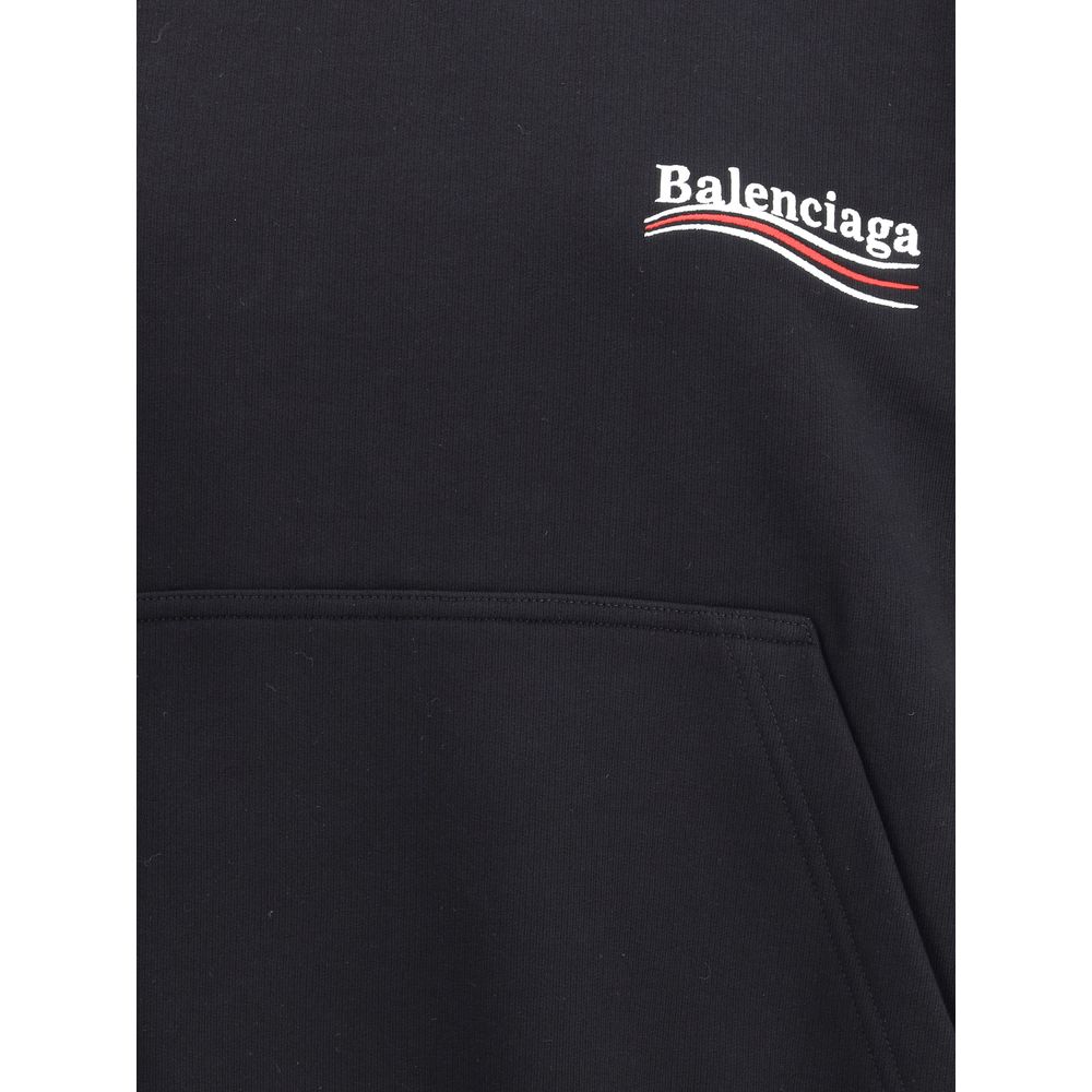 Hoodie med logotyp