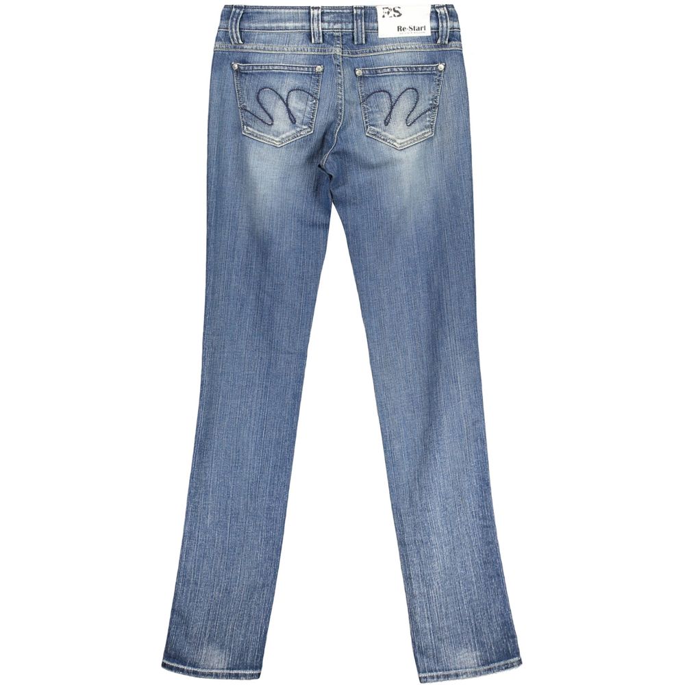 Blå bomullsjeans och byxor