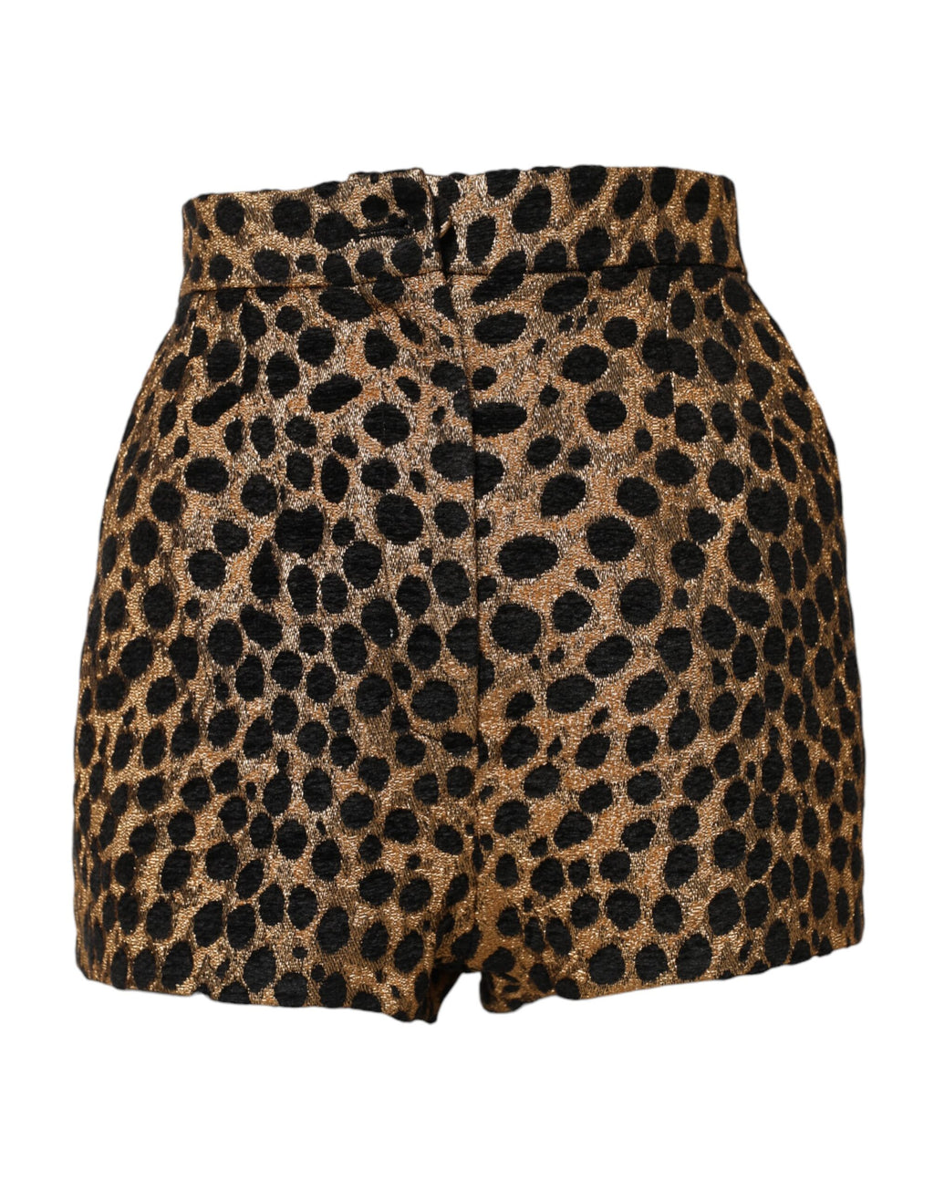 Brune leopard shorts med høy midje