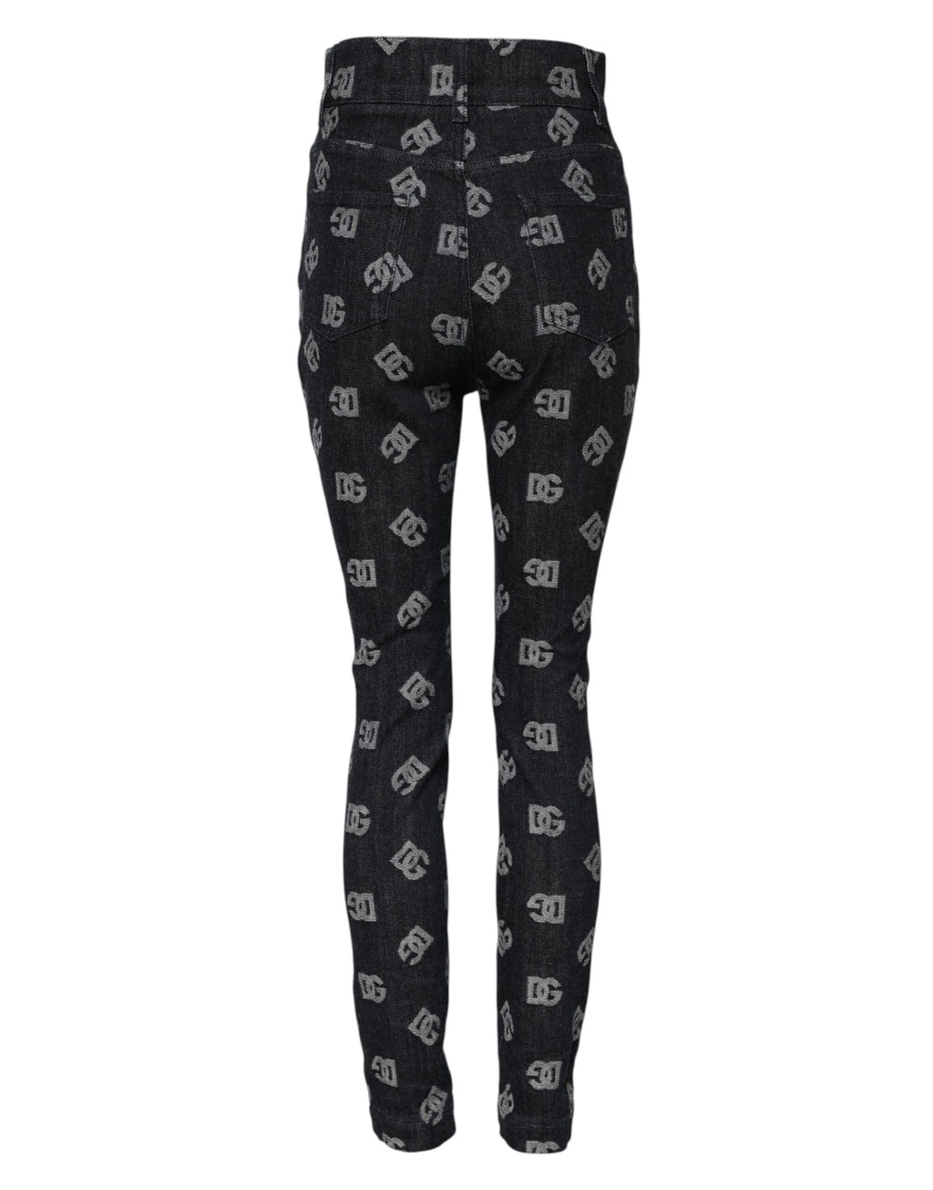 Svarta skinny jeans med hög midja och DG-logotyp