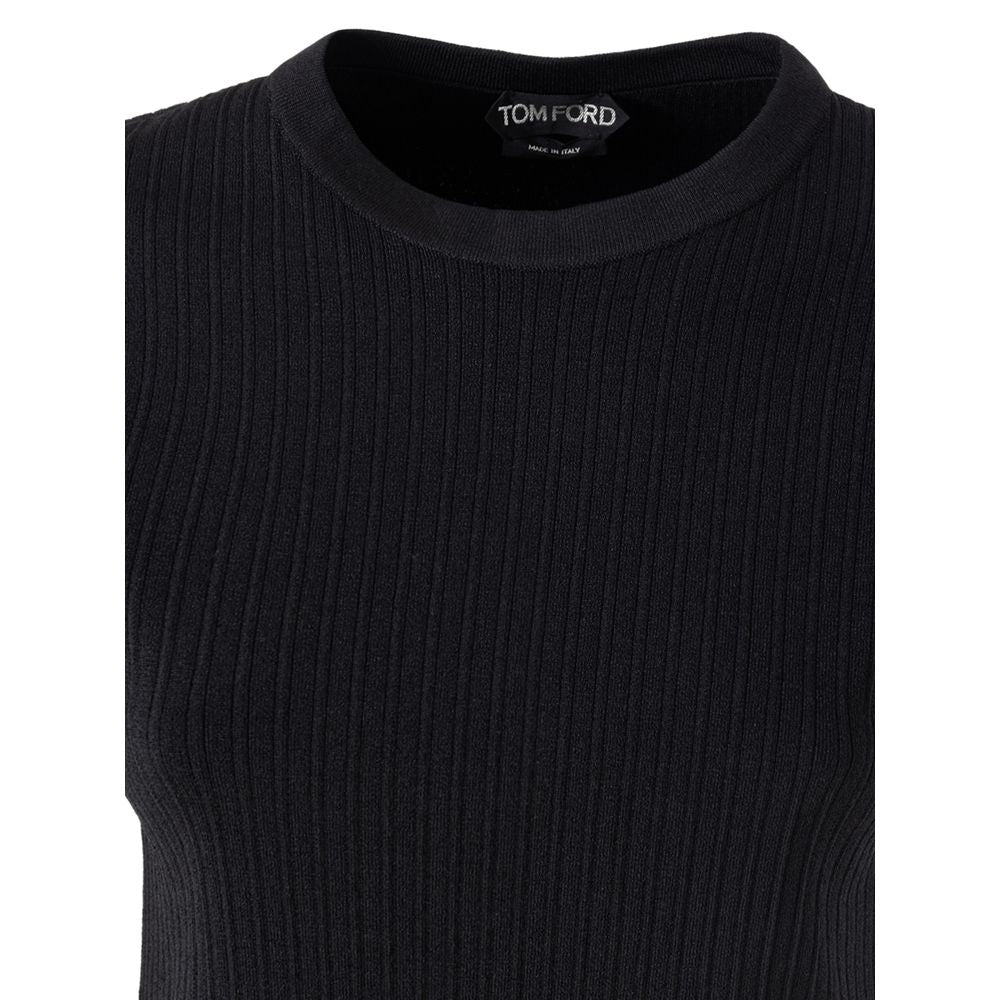 Tom Ford svart siden-T-shirt