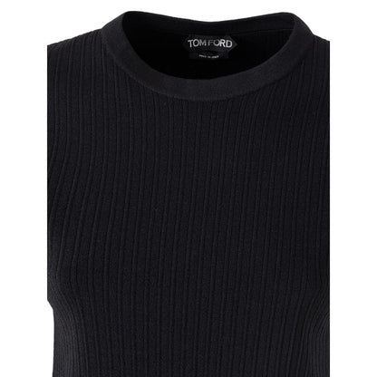Tom Ford svart siden-T-shirt
