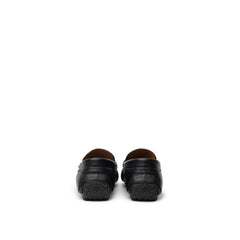Bally Black Leather Moccassin