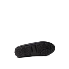 Bally Black Leather Moccassin