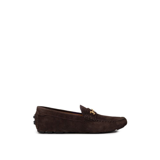 Bally brun lädermockasin