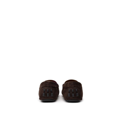 Bally brun lädermockasin