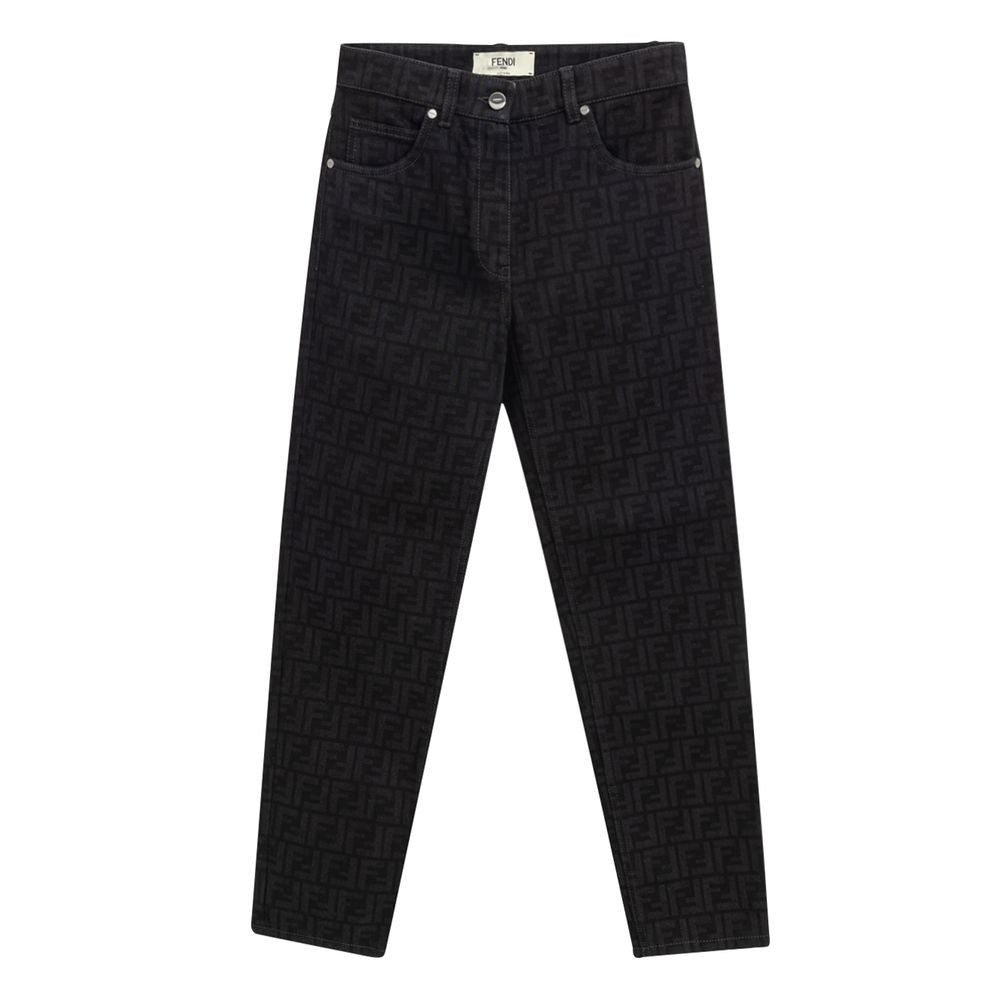 Svarta bomullsjeans Denim