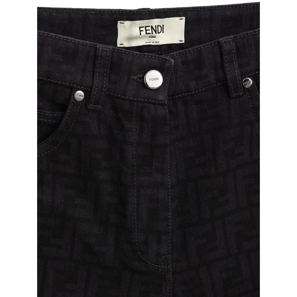 Svarta bomullsjeans Denim