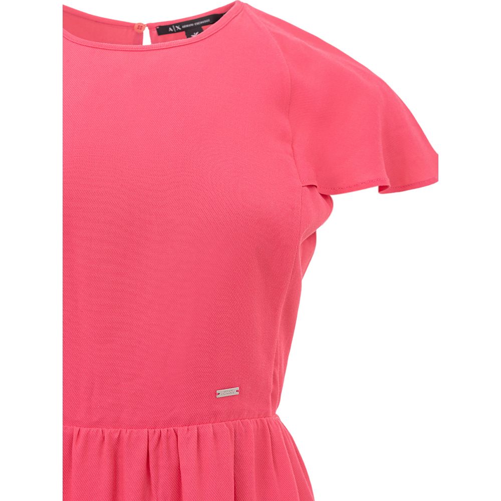 Fuchsia Viskos Shorts