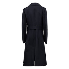 Bottega Veneta Blue Cotton Trench Coat