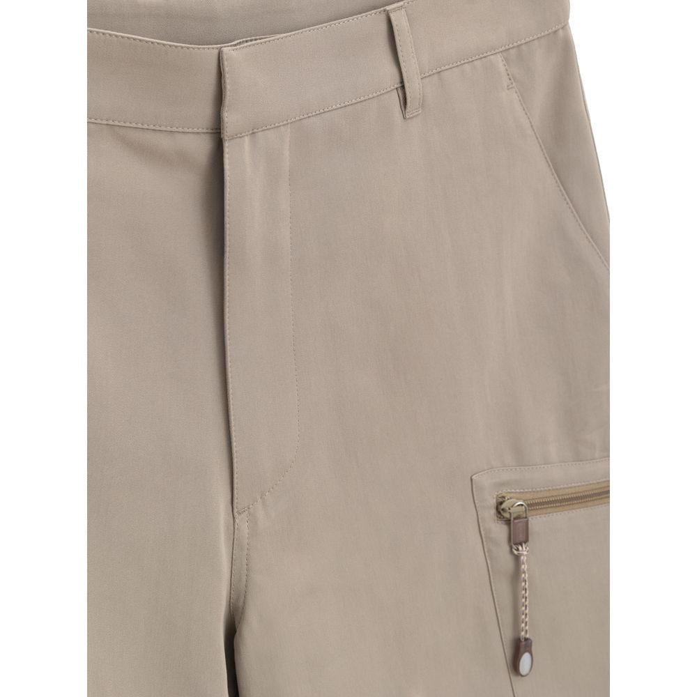 Beige bomullslax