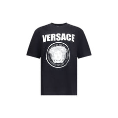 Versace Black Cotton T-Shirt