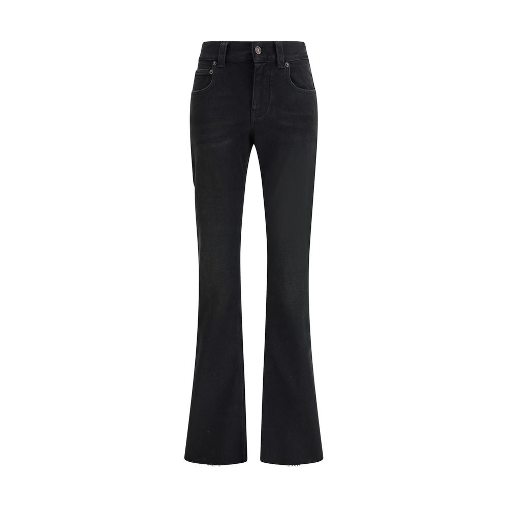 Slimmade bootcut-jeans