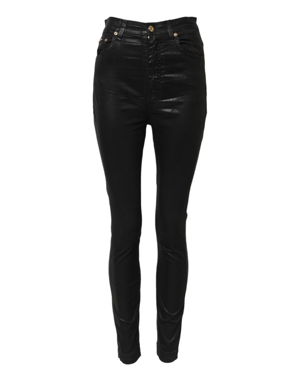 Svarta GRACE skinny jeans med hög midja 