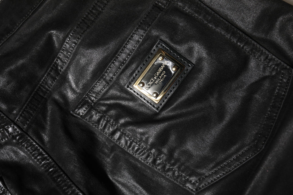 Svarta GRACE skinny jeans med hög midja 