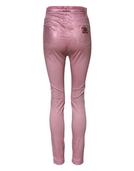 Dolce & Gabbana Pink GRACE High Waisted Skinny Denim Jeans