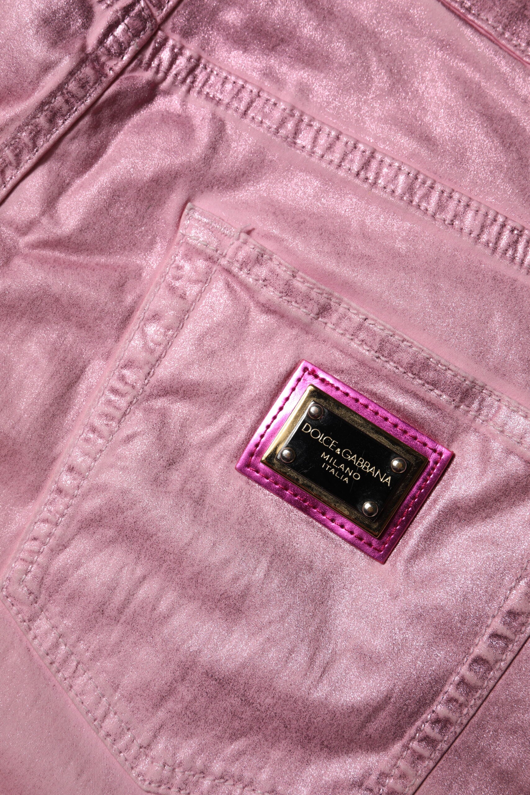 Rosa GRACE skinny denimjeans med høy midje 