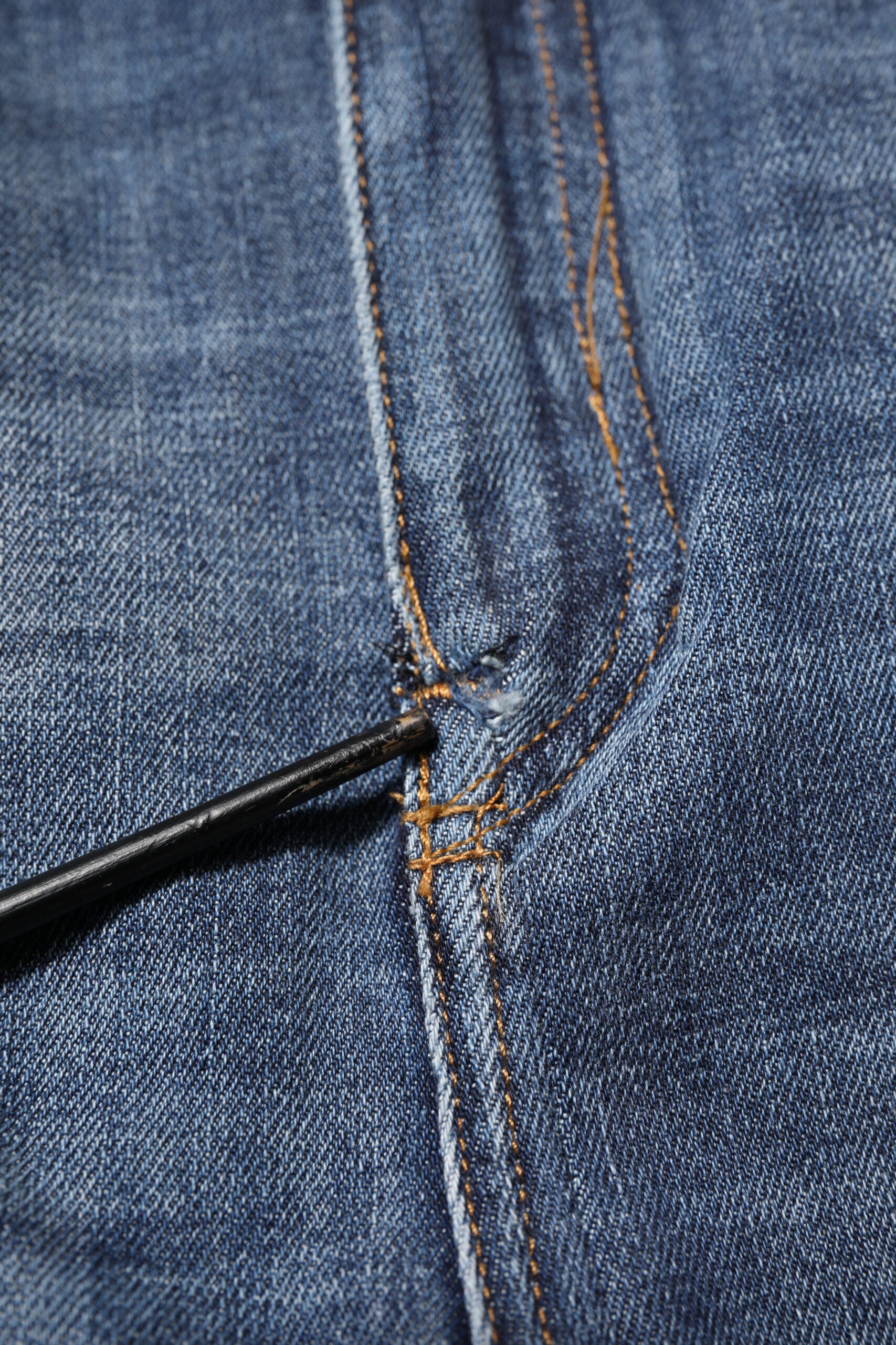 Blå bomulls skinny denimjeans med høy midje 