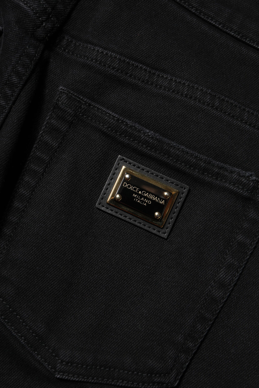 Svarte Boyfriend Bomull Flared Denim Jeans 