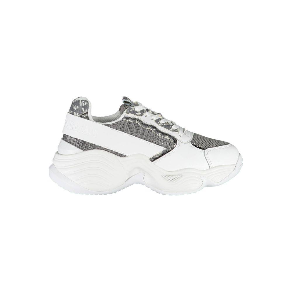 Vit polyestersneaker