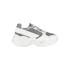 Emporio Armani White Polyester Sneaker