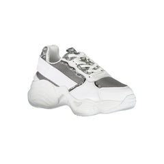 Emporio Armani White Polyester Sneaker