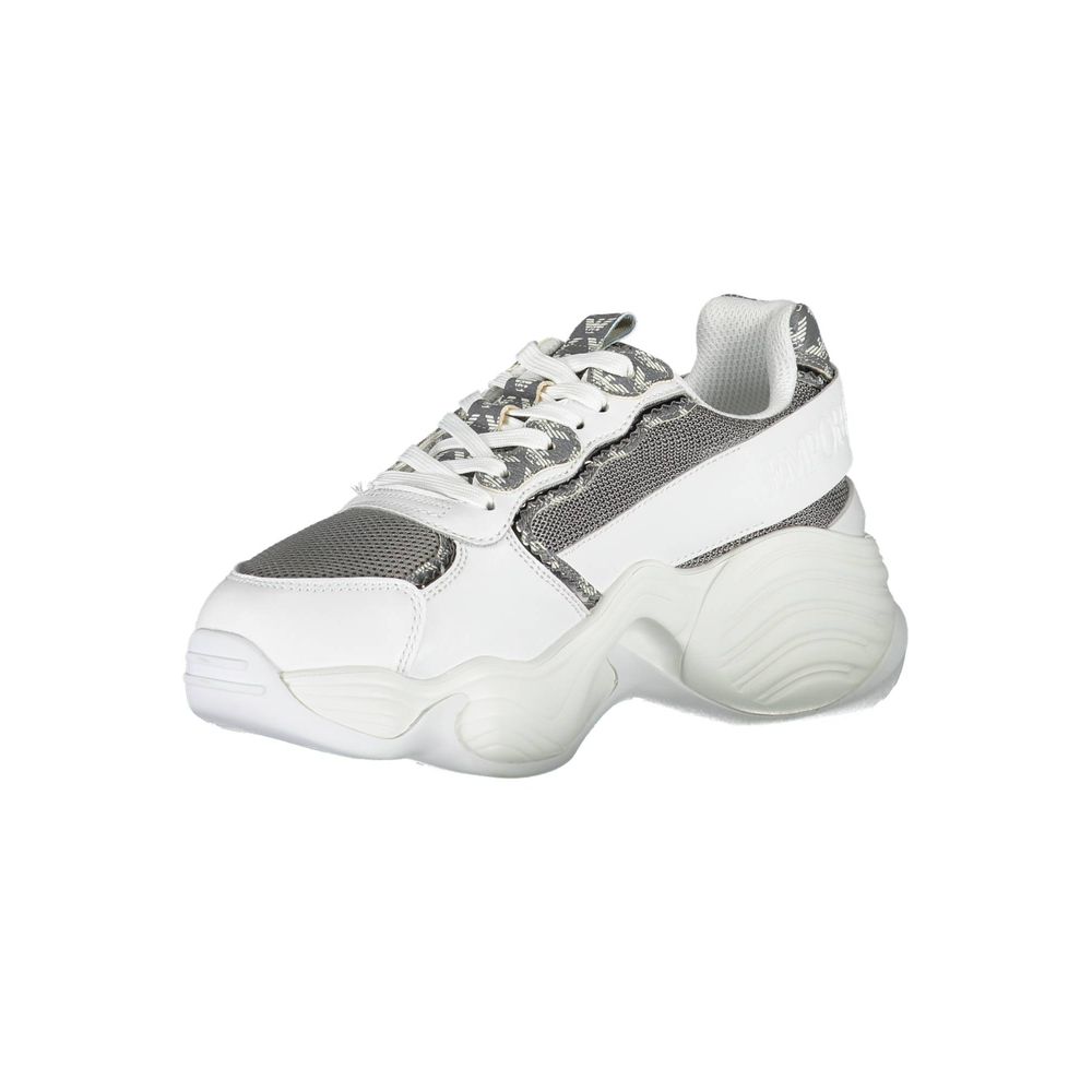 Vit polyestersneaker