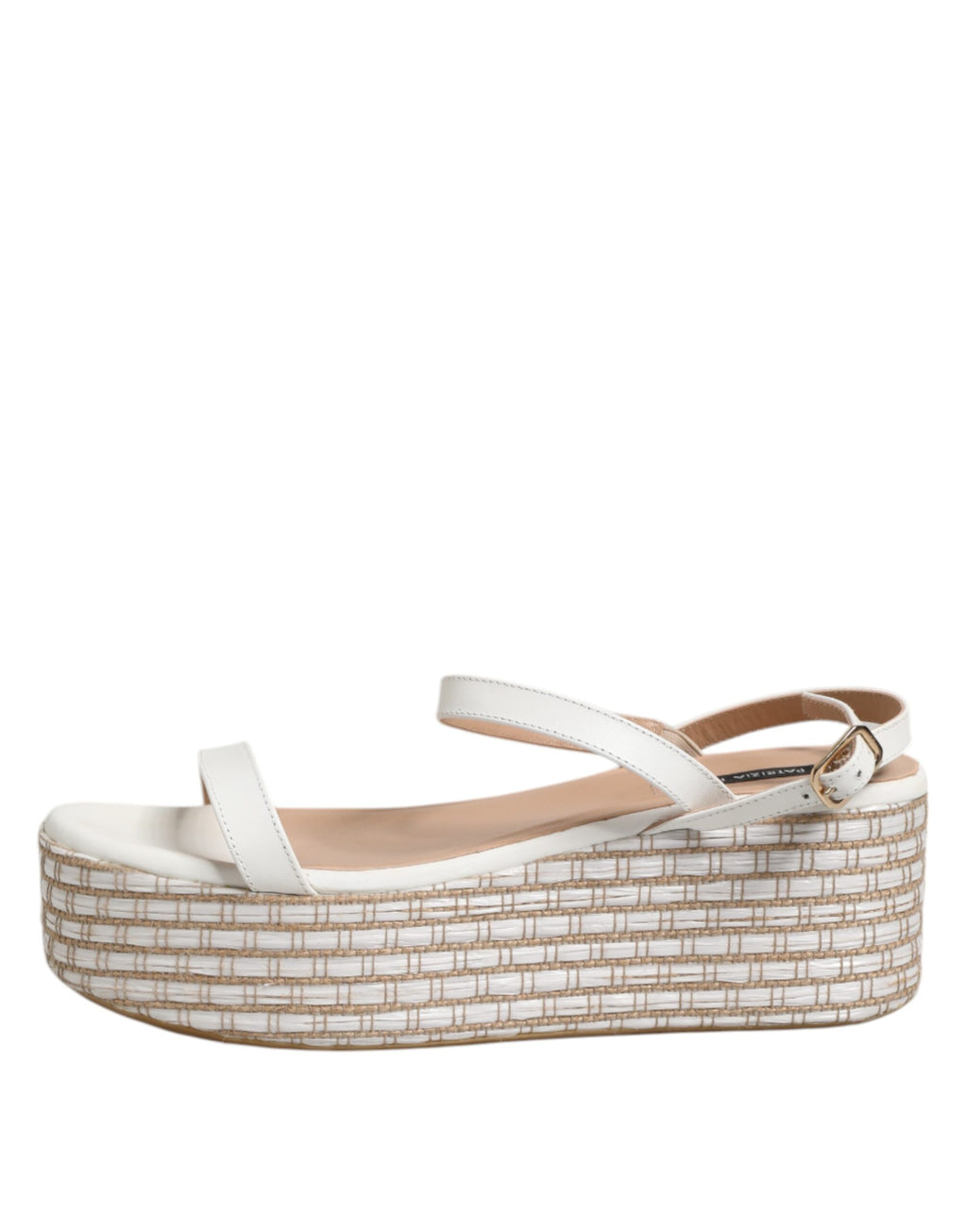 Hvite espadriller med ankelreim og sandaler