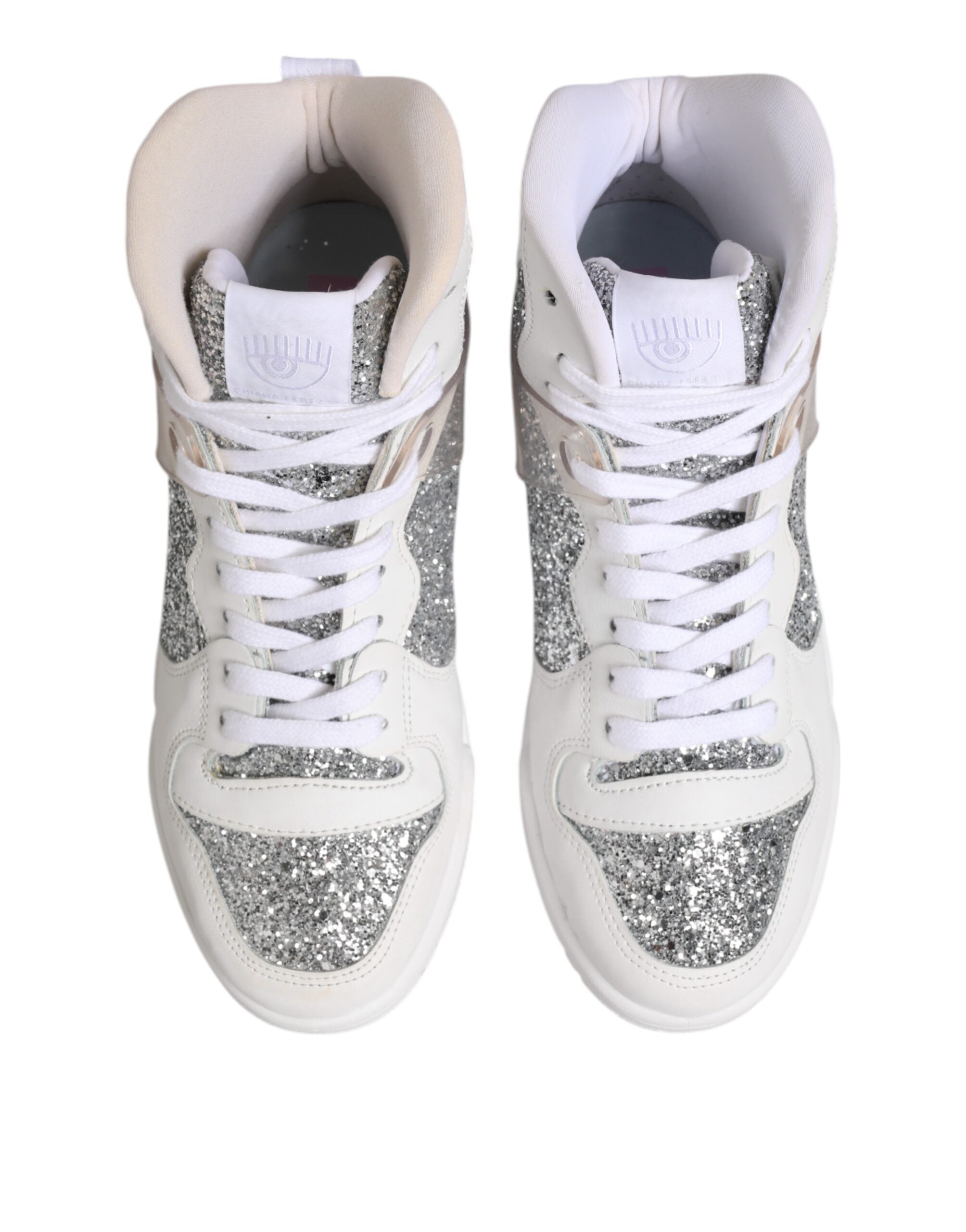 Vita Silver Höga Sneakers Damskor