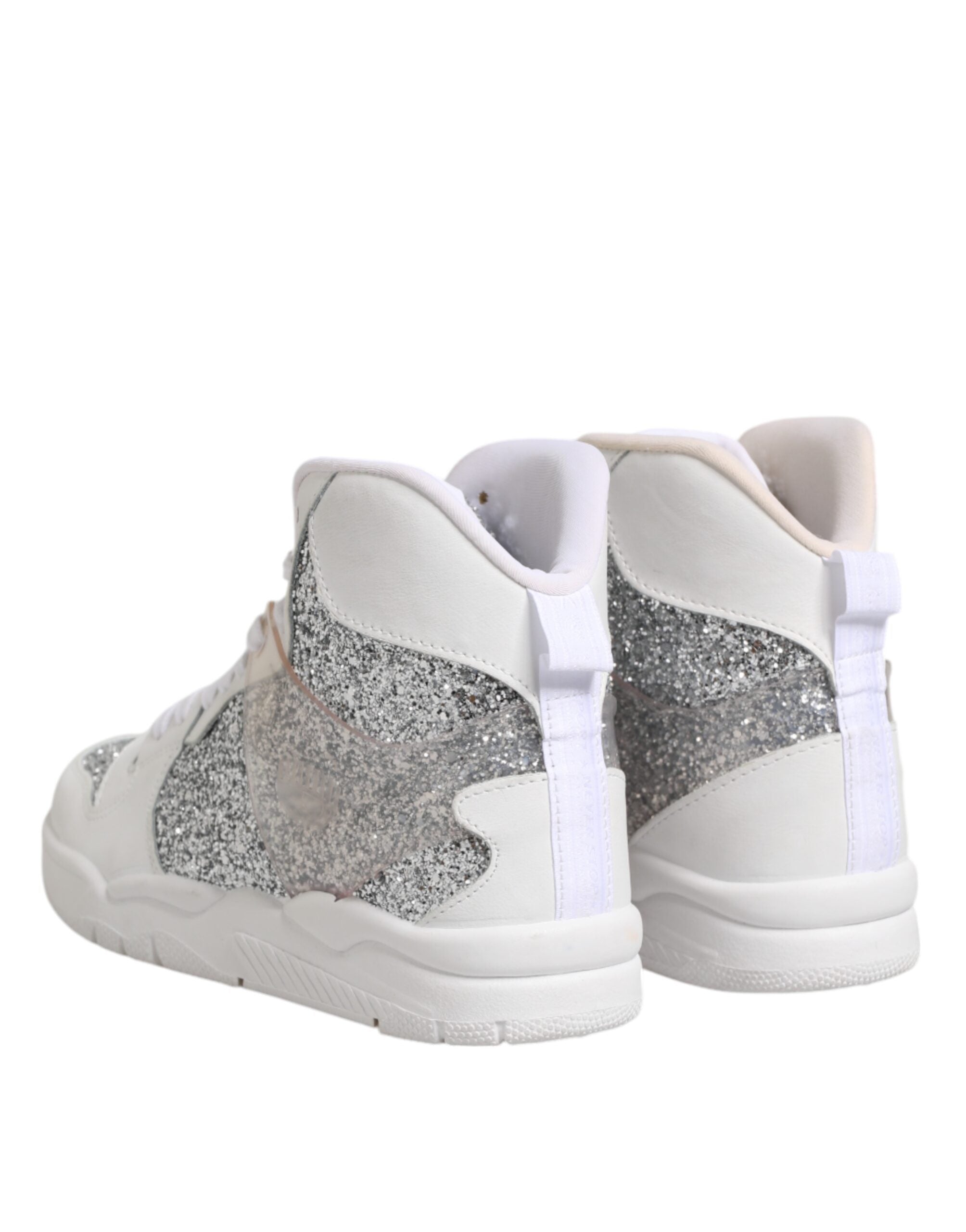 Vita Silver Höga Sneakers Damskor