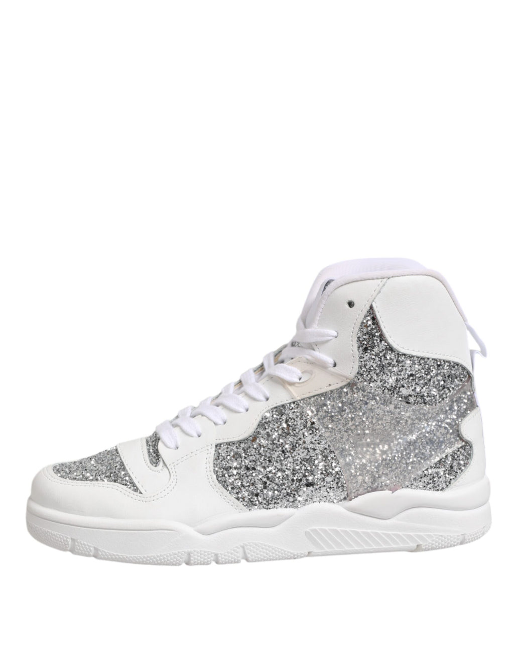Vita Silver Höga Sneakers Damskor