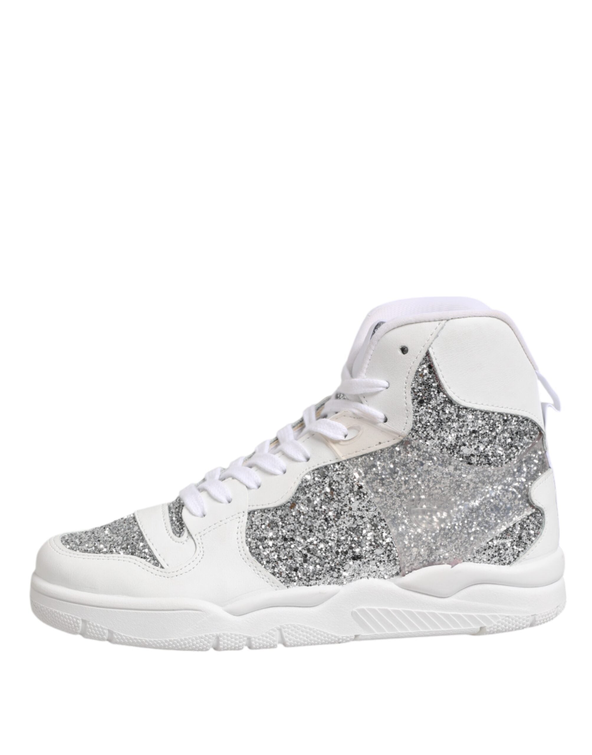 Vita Silver Höga Sneakers Damskor