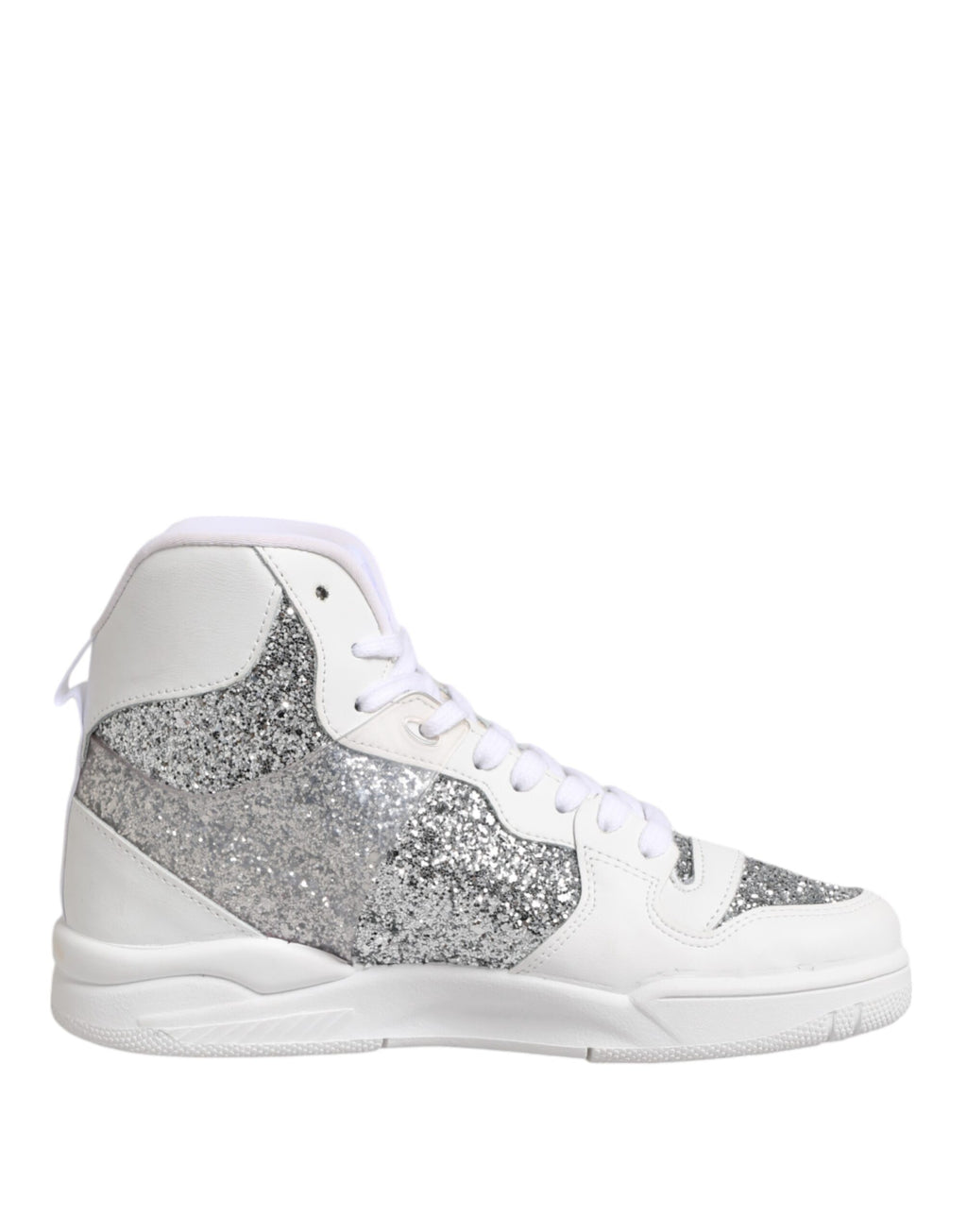 Vita Silver Höga Sneakers Damskor
